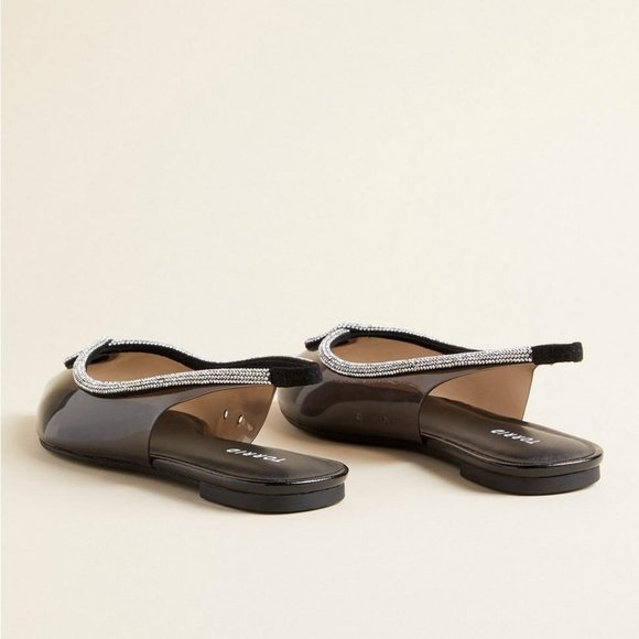 ❤️NWT VINTAGE TORRID SHOES - SLINGBACK RHINESTONE - PRINCESS FLAT WIDE WIDTH - Picture 12 of 15